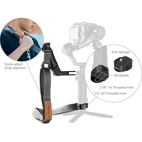 SmallRig Weight-Reducing Sling Handgrip Kit for DJI RS 3 / RS 3 Pro / RS 2 4383 - B&C Camera