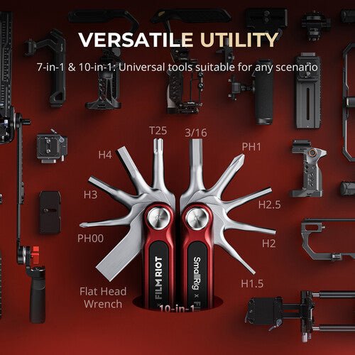 Shop SmallRig x FILM RIOT 10-in-1 Folding Wrench Set with Multiple Angle Positioning (Green) by SmallRig at B&C Camera
