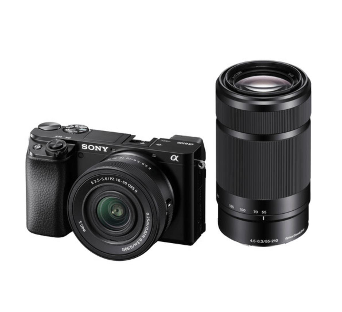 Sony A6100 Mirrorless Camera with 16-50mm II & 55-210mm Lens Sony A6100 Mirrorless Camera with 16-50mm II & 55-210mm Lens