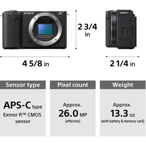 Shop Sony ZV-E10 II Mirrorless Camera (Black) by Sony at B&C Camera