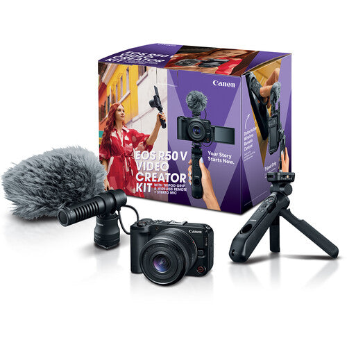 Canon EOS R50 V Mirrorless Camera with Video Creator Kit