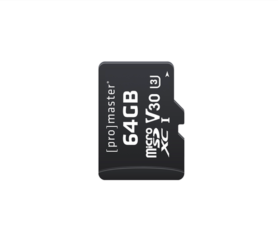 Shop Promaster Micro SDXC 64GB Advanced UHS-I V30 Memory Card by Promaster at B&C Camera