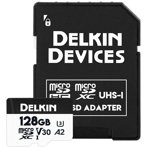 Shop Delkin Devices 128GB Hyperspeed microSDXC Memory Card with SD Adapter by Delkin at B&C Camera