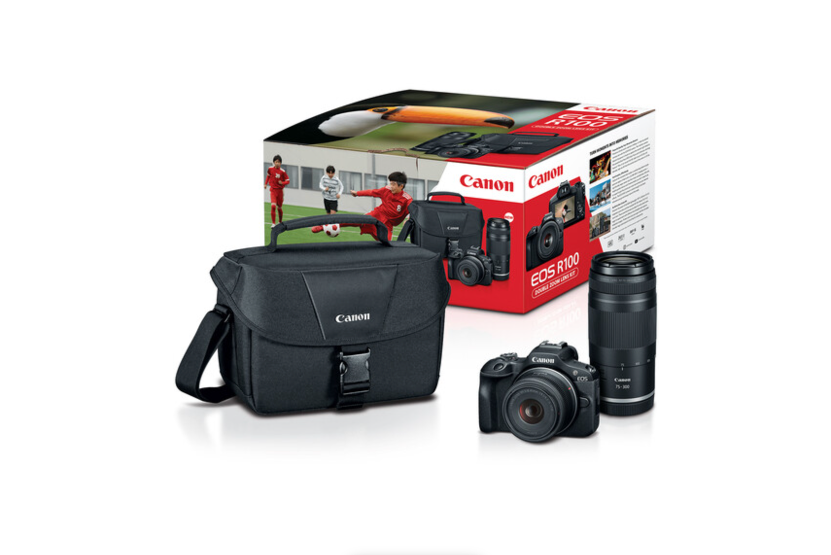 Shop Canon EOS R100 DOUBLE LENS ZOOM KIT by Canon at B&C Camera
