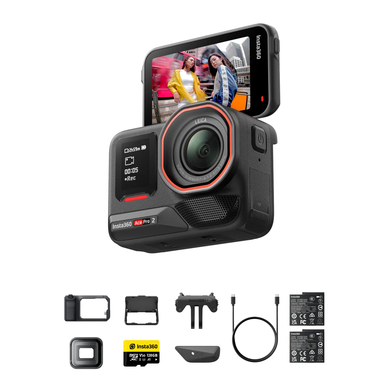 Shop Insta360 Ace Pro 2 Action Camera Videography Bundle (Limited Edition) by Insta360 at B&C Camera