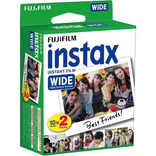 Fujifilm Instax Wide Instant Color Film (2 Packs, 20 Shots)