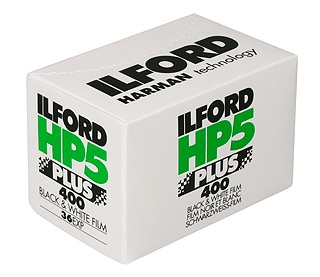 Ilford HP5 Plus Black and White Negative Film (35mm Roll, 36 Exposures)