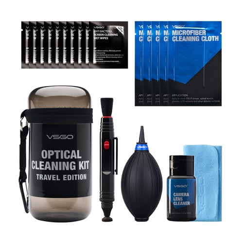 Shop VSGO Optical Cleaning Kit Travel Edition - Grey by VSGO at B&C Camera