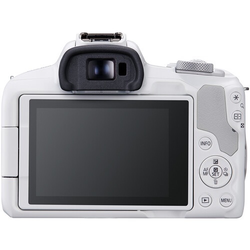 Shop Canon EOS R50 Mirrorless Camera with RF-S18-45mm f/4.5-6.3 IS STM Lens (White) by Canon at B&C Camera