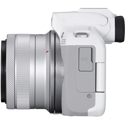 Canon EOS R50 Mirrorless Camera with RF-S18-45mm f/4.5-6.3 IS STM Lens (White)