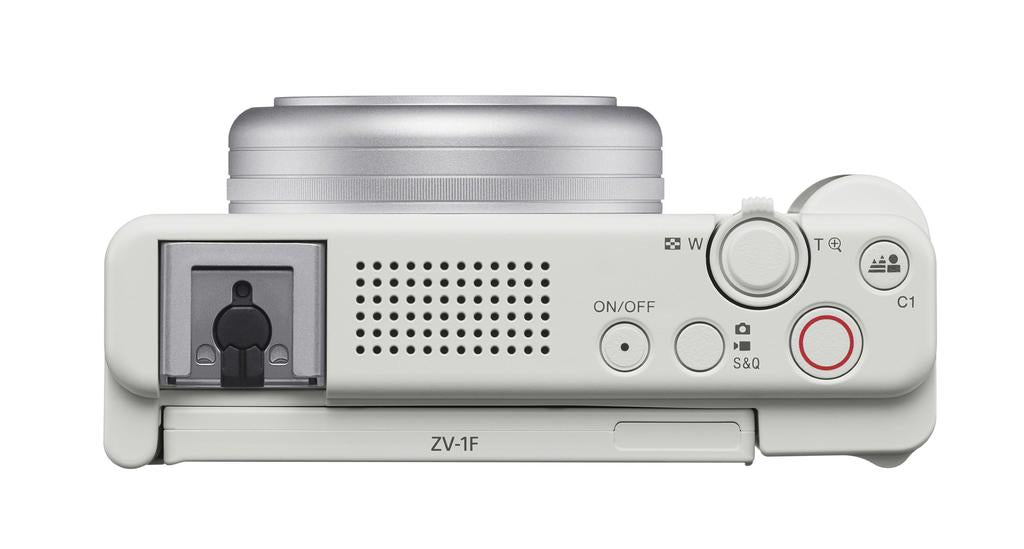 Sony ZV-1F Vlog Camera For Content Creators and Vloggers (White)