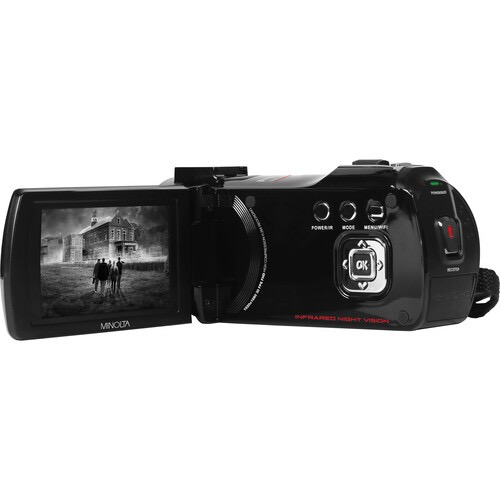 Minolta MN220NV Full HD Night Vision Camcorder with 16x Digital Zoom (Black)