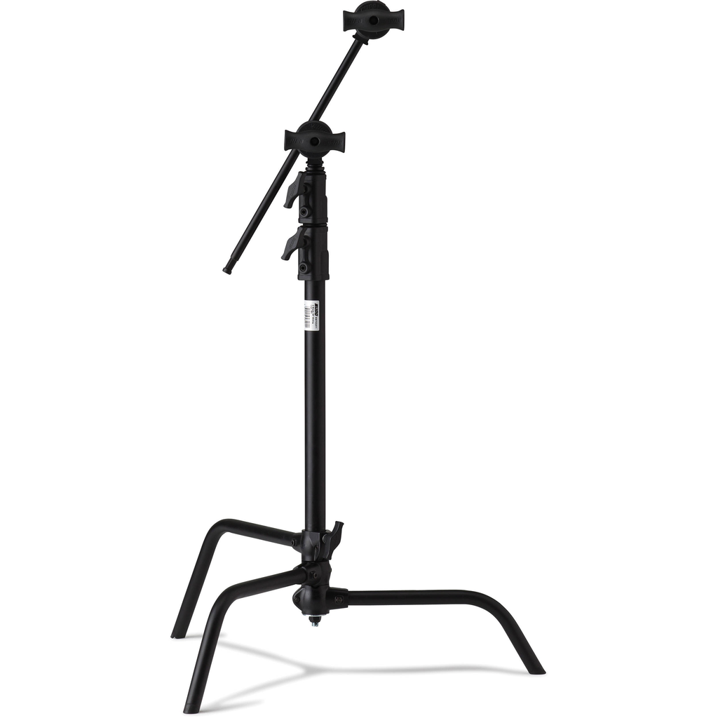 Kupo Master C-Stand with 20" Riser and Sliding Leg Kit (Black, 6.5')
