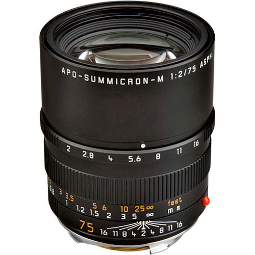 Leica APO Summicron-M 75mm f/2.0 ASPH Manual Focus Lens