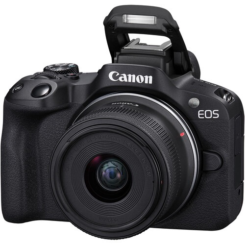 Canon EOS R50 Mirrorless Camera with RF-S18-45mm f/4.5-6.3 IS STM Lens (Black)