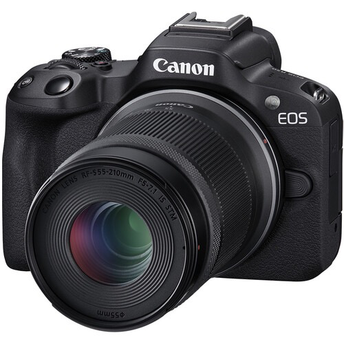 Shop Canon EOS R50 Mirrorless Camera with 18-45mm and 55-210mm Lenses (Black) by Canon at B&C Camera