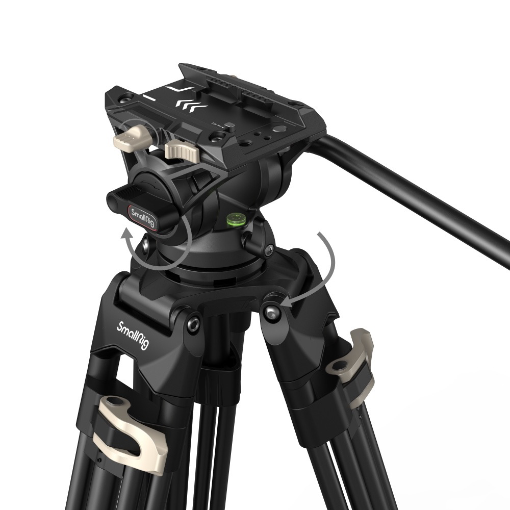 SmallRig Heavy-Duty Fluid Head Tripod