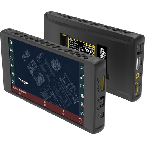 Shop PORTKEYS PT6 5.2” 4K HDMI Touchscreen Monitor by Portkeys at B&C Camera