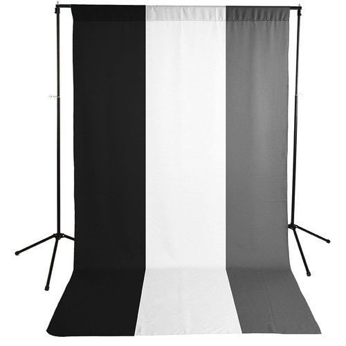 Savage Economy Background Kit 5x9’ (White, Black, and Gray Backdrops)