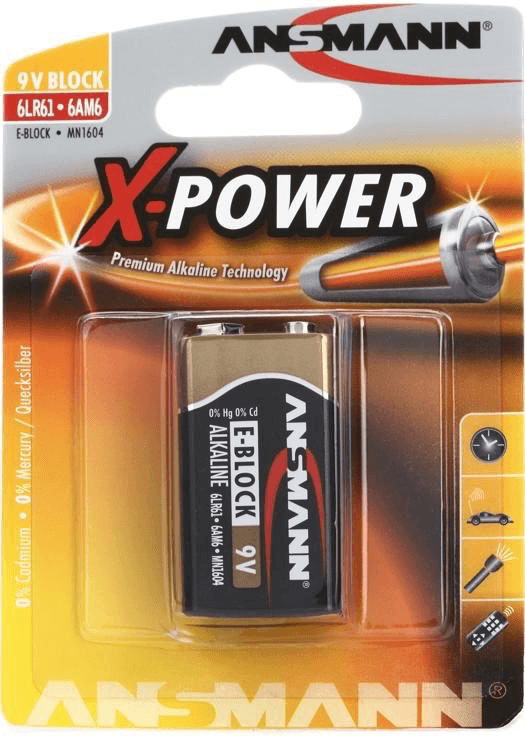 Shop ANSMANN X-POWER 9V 1PK BLISTER by ANSMANN at B&C Camera