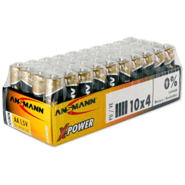 Shop ANSMANN X-POWER AA 40PK TRAY by ANSMANN at B&C Camera
