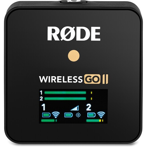 Rode Wireless GO II 2-Person Compact Digital Wireless Microphone System/Recorder (2.4 GHz, Black)