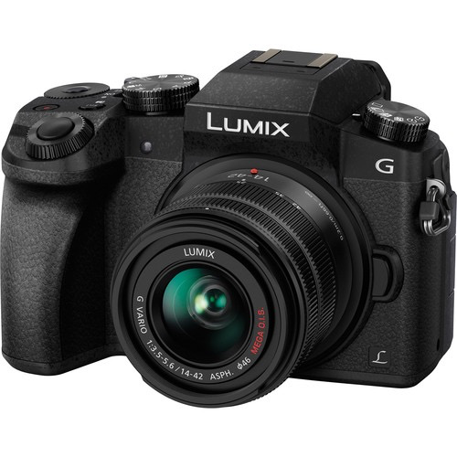 Shop Panasonic Lumix DMC-G7 Mirrorless Micro Four Thirds Digital Camera with 14-42mm and 45-150mm Lenses (Black)*OPEN BOX* by Panasonic at B&C Camera