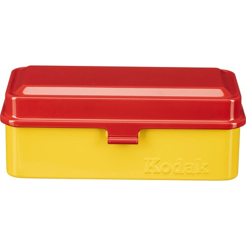 Shop Kodak Steel 120/135mm Film Case (Red Lid/Yellow Body) by Kodak at B&C Camera