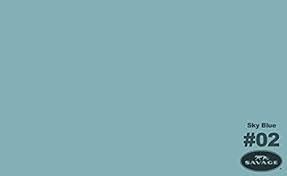 Shop Savage Widetone Seamless Background Paper (Sky Blue, 86” x 12yd) by Savage at B&C Camera