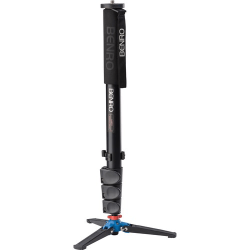 Shop Benro A48FD Series 4 Aluminum Monopod with 3-Leg Locking Base by Benro at B&C Camera