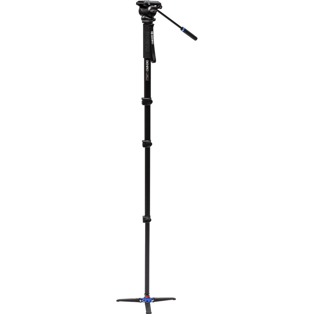 Shop Benro A48T Classic Aluminum Monopod with Flip Locks, 3-Leg Base, and S4PRO Video Head by Benro at B&C Camera