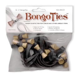 Shop BongoTies 5" Elastic Cable Ties (10-Pack, Black) by Promaster at B&C Camera