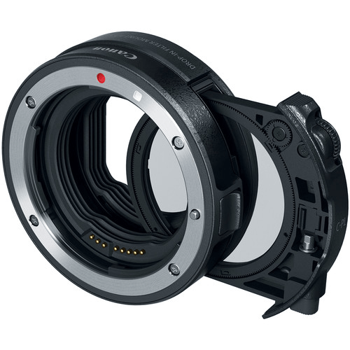 Shop Canon Drop-In Filter Mount Adapter EF-EOS R with Circular Polarizer Filter by Canon at B&C Camera