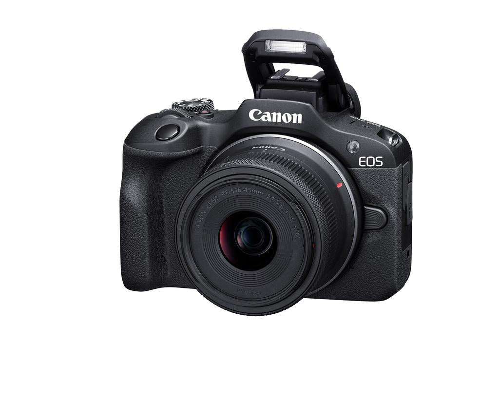 Shop Canon EOS R100 Mirrorless Camera with RF-S18-45mm F4.5-6.3 IS STM & RF-S55-210mm F5-7.1 IS STM Lens Kit by Canon at B&C Camera