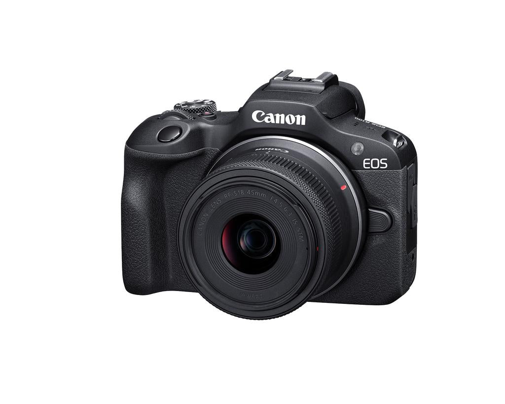 Shop Canon EOS R100 Mirrorless Camera with RF-S18-45mm F4.5-6.3 IS STM & RF-S55-210mm F5-7.1 IS STM Lens Kit by Canon at B&C Camera