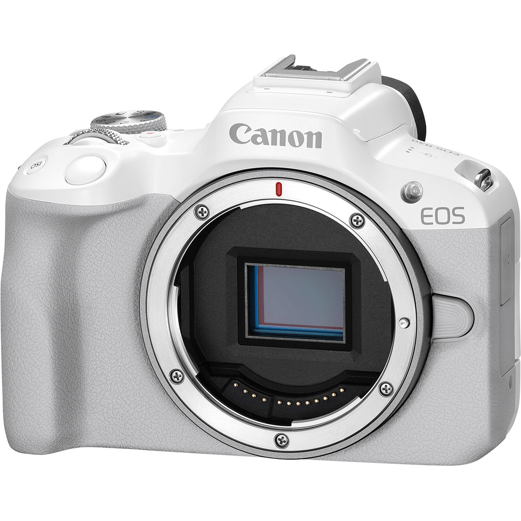 Canon EOS R50 Mirrorless Camera (Body Only, White) by Canon at B&C Camera