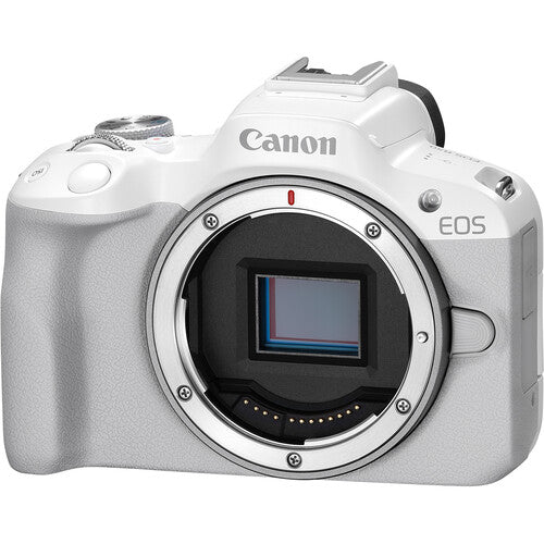 Shop Canon EOS R50 Mirrorless Camera (Body Only, White) by Canon at B&C Camera