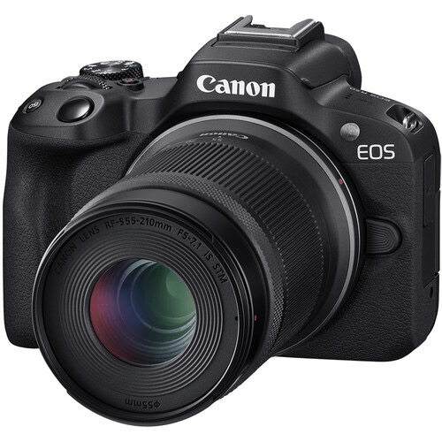 Shop Canon EOS R50 Mirrorless Camera with 18-45mm and 55-210mm Lenses (Black) by Canon at B&C Camera