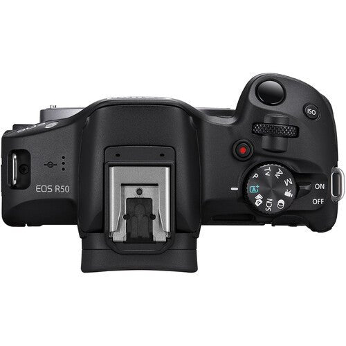 Shop Canon EOS R50 Mirrorless Camera with 18-45mm and 55-210mm Lenses (Black) by Canon at B&C Camera