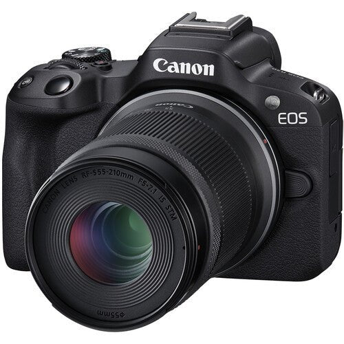 Shop Canon EOS R50 Mirrorless Camera with 18-45mm and 55-210mm Lenses (Black) by Canon at B&C Camera