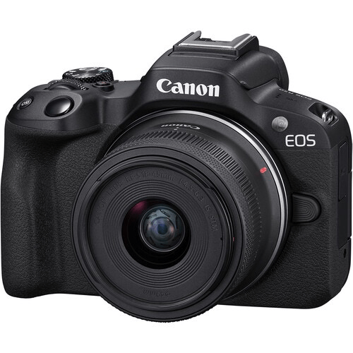 Shop Canon EOS R50 Mirrorless Camera with 18-45mm and 55-210mm Lenses (Black) by Canon at B&C Camera
