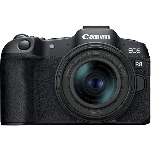 Shop Canon EOS R8 Mirrorless Camera with 24-50mm f/4.5-6.3 IS STM Lens by Canon at B&C Camera