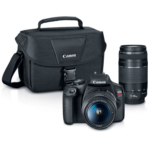 Canon EOS Rebel T7 DSLR Camera with 18-55mm and 75-300mm Lenses by