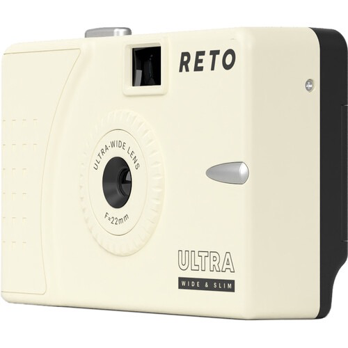 Reto Project Ultra Wide/Slim Film Camera with 22mm Lens -without flash (Cream)