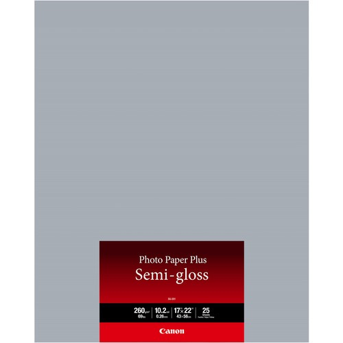 Shop Canon SG-201 Photo Paper Plus Semi-Gloss (17 x 22", 25 Sheets) by Canon at B&C Camera