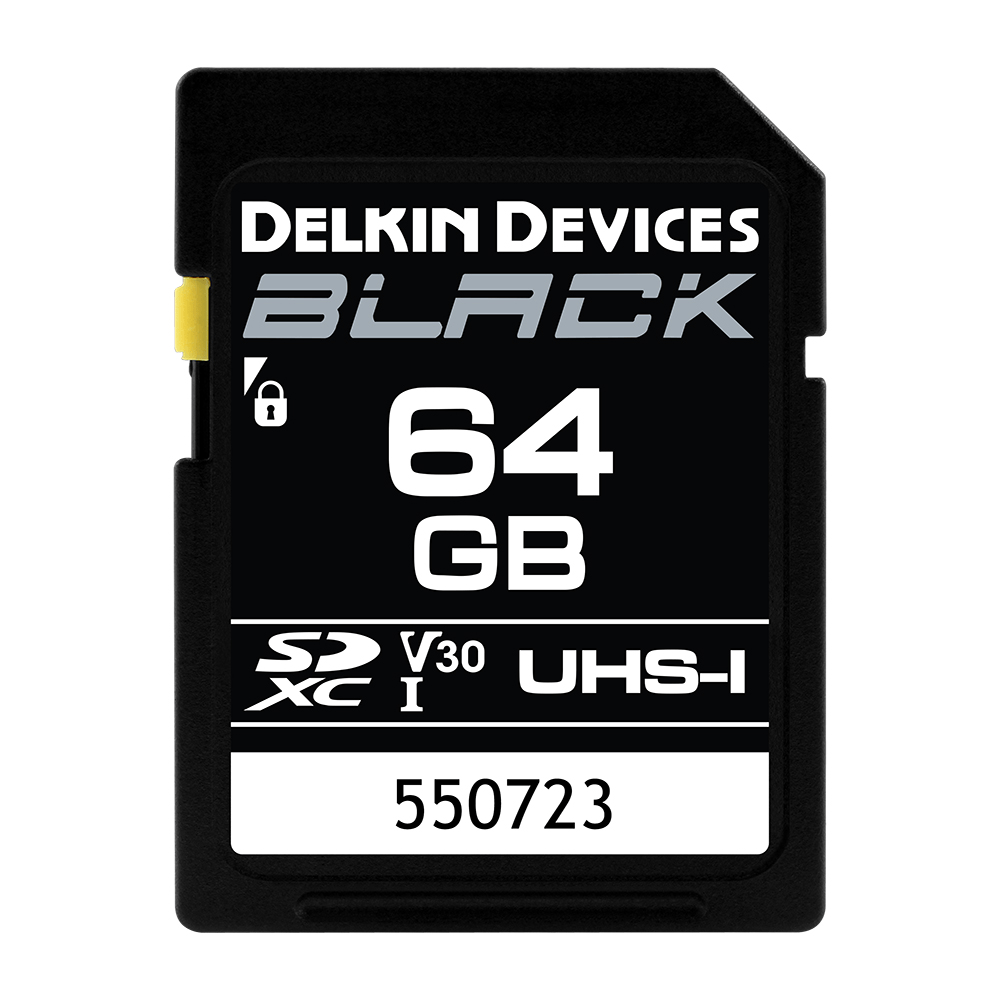 Shop Delkin Black Rugged SD Card 99MB/S - 64 GB by Delkin at B&C Camera