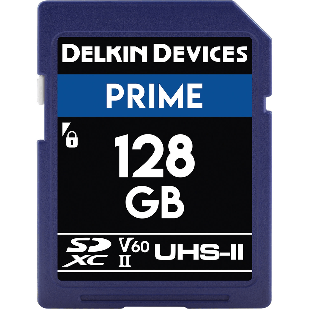 Delkin Devices 128GB Prime UHS-II SDXC Memory Card Delkin Devices 128GB Prime UHS-II SDXC Memory Card - B&C Camera