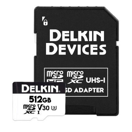 Shop Delkin Devices 512GB Hyperspeed UHS-I microSDXC Memory Card with SD Adapter by Delkin at B&C Camera