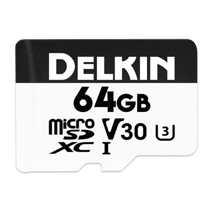 Delkin Devices 64GB Hyperspeed UHS-I SDXC Memory Card with SD Adapter - B&C Camera