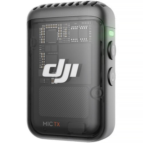DJI Mic 2 Clip-On Transmitter/Recorder with Built-In Microphone (2.4 GHz, Shadow Black) - B&C Camera